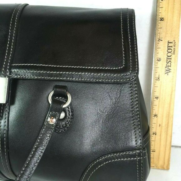 Etienne Aigner Large Black Structured Leather Bag - Picture 9 of 12